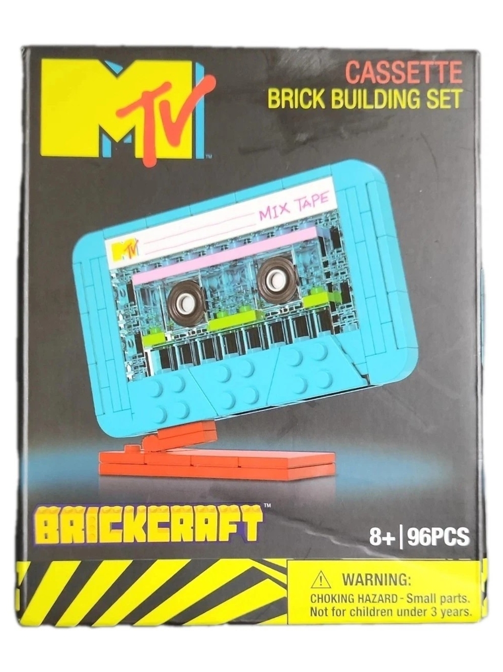 Brickcraft - MTV Cassette - Brick Building Set - 80 PCS - Retro Nostalgic - NEW